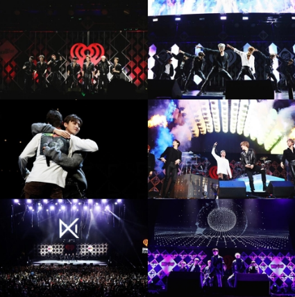 Mo<em></em>nSTA X在美国Jingle Ball巡演现场