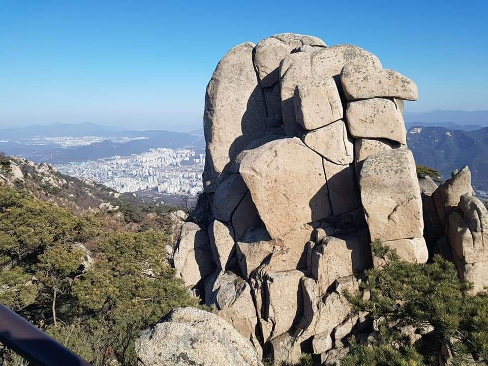 首尔道峰山冬季景色赏析