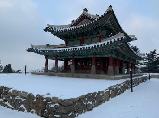 世界遗产--首尔南汉山城冬季雪景