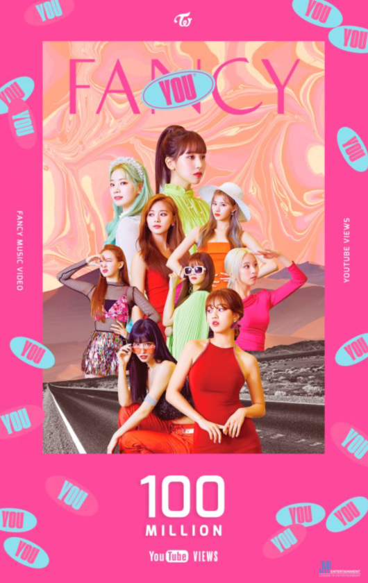 TWICE的《FANCY》突破1亿点击大关成为第11首破亿歌曲