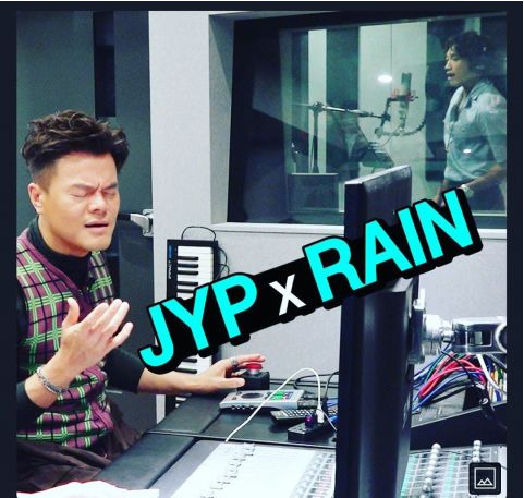 Rain与JYP朴轸永